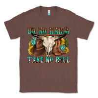 Chestnut do no harm take no bull western Classic Tee - texasbilliewilder