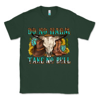 Sports Green do no harm take no bull western Classic Tee - texasbilliewilder