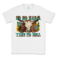 White do no harm take no bull western Classic Tee - texasbilliewilder