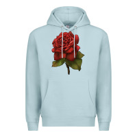 Blue Mist Oklahoma Rose Illustrations Premium Hoodie - LillyAllenDesigns