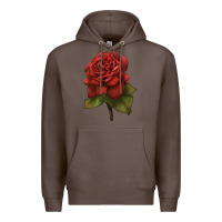 Coffee Oklahoma Rose Illustrations Premium Hoodie - LillyAllenDesigns