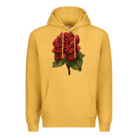 Mustard Oklahoma Rose Illustrations Premium Hoodie - LillyAllenDesigns