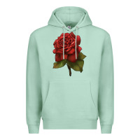 Seafoam Oklahoma Rose Illustrations Premium Hoodie - LillyAllenDesigns