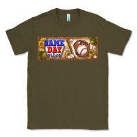 Army Green game day vibes Classic Tee - BundleAndBundleShop