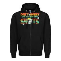 Black dont worry ive had both my shots Zipper Hoodie - texasbilliewilder