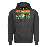 Charcoal Heather dont worry ive had both my shots Zipper Hoodie - texasbilliewilder