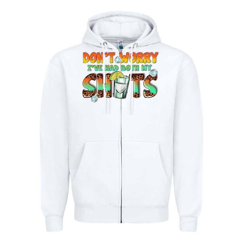 Dont Worry Ive Had Both My Shots Zipper Hoodie by texasbilliewilder | Teevron
