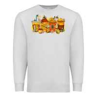 Dove Grey bee drink Premium Sweatshirt - RacoonDesign
