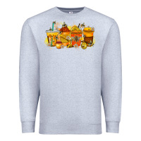 Heather Grey bee drink Premium Sweatshirt - RacoonDesign