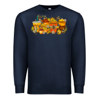 Navy bee drink Premium Sweatshirt - RacoonDesign