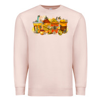 Pale Pink bee drink Premium Sweatshirt - RacoonDesign