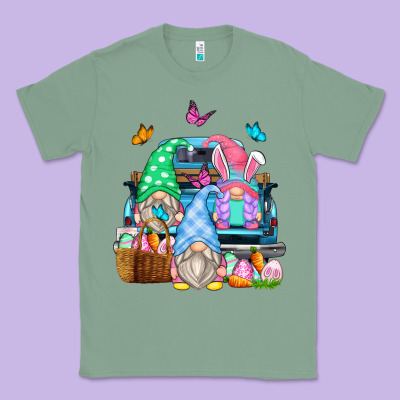 Easter Farm Truck Classic Tee Designed By Zillion Design Studio