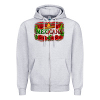 Heather Grey mexicana Zipper Hoodie - Zillion Design Studio