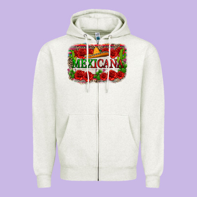 Mexicana Zipper Hoodie Designed By Zillion Design Studio