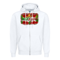 White mexicana Zipper Hoodie - Zillion Design Studio