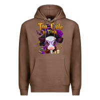Chestnut too cute to trick halloween baby calf Premium Hoodie - Jasminsmagicworld