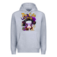 Heather Grey too cute to trick halloween baby calf Premium Hoodie - Jasminsmagicworld