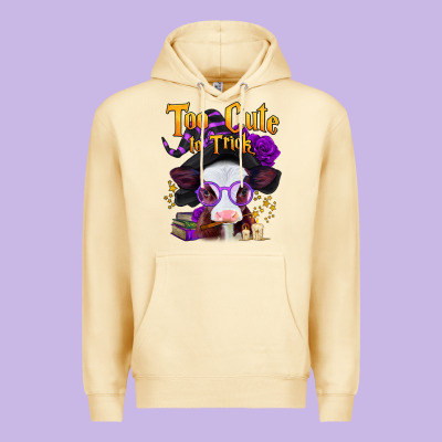 Too Cute To Trick Halloween Baby Calf Premium Hoodie Designed By Jasminsmagicworld