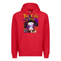 Red too cute to trick halloween baby calf Premium Hoodie - Jasminsmagicworld