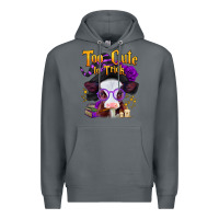 Rock too cute to trick halloween baby calf Premium Hoodie - Jasminsmagicworld