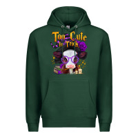 Sports Green too cute to trick halloween baby calf Premium Hoodie - Jasminsmagicworld