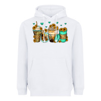 White sunflowers coffee cups Heavyweight Hoodie - Zillion Design Studio
