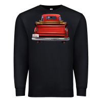 Black western red truck back view Premium Sweatshirt - FaDigitalArtStudio