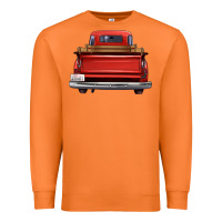 Carrot western red truck back view Premium Sweatshirt - FaDigitalArtStudio