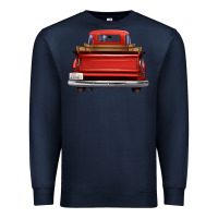 Navy western red truck back view Premium Sweatshirt - FaDigitalArtStudio