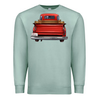 Seafoam western red truck back view Premium Sweatshirt - FaDigitalArtStudio