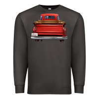 Smoke western red truck back view Premium Sweatshirt - FaDigitalArtStudio