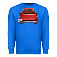 True Royal western red truck back view Premium Sweatshirt - FaDigitalArtStudio