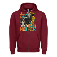 Burgundy dont be a salty heifer with sunflowers Zipper Hoodie - texasbilliewilder