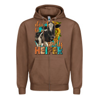 Chestnut dont be a salty heifer with sunflowers Zipper Hoodie - texasbilliewilder