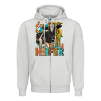 Dove Grey dont be a salty heifer with sunflowers Zipper Hoodie - texasbilliewilder