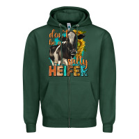 Sports Green dont be a salty heifer with sunflowers Zipper Hoodie - texasbilliewilder