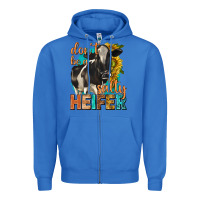 True Royal dont be a salty heifer with sunflowers Zipper Hoodie - texasbilliewilder