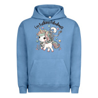 Pigment Pebble Blue i'm fucking fabulous Urban Hoodie - MaliasSmallBusiness