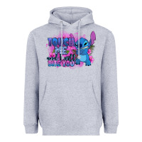 Heather Grey touch me and i will bite you stitch Heavyweight Hoodie - Zillion Design Studio
