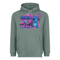 Sage touch me and i will bite you stitch Heavyweight Hoodie - Zillion Design Studio
