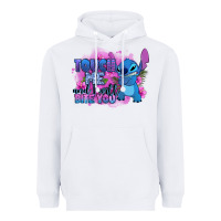 White touch me and i will bite you stitch Heavyweight Hoodie - Zillion Design Studio