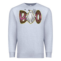 Heather Grey boo ghost Premium Sweatshirt - RacoonDesign