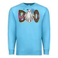 Ocean Blue boo ghost Premium Sweatshirt - RacoonDesign