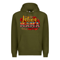 Army Green latina mama Premium Hoodie - Jasminsmagicworld