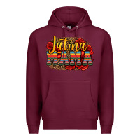 Burgundy latina mama Premium Hoodie - Jasminsmagicworld