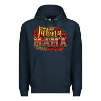 Navy latina mama Premium Hoodie - Jasminsmagicworld
