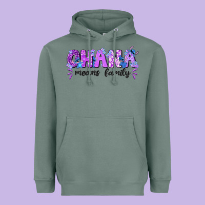 Ohana Means Family With Stitch Heavyweight Hoodie Designed By Texasbilliewilder