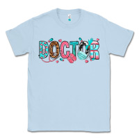 Dusty Blue doctor Classic Tee - texasbilliewilder