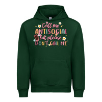 Forest Green call me antisocial but please don't call me Urban Hoodie - MaliasSmallBusiness