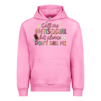 Fuchsia Pink call me antisocial but please don't call me Urban Hoodie - MaliasSmallBusiness